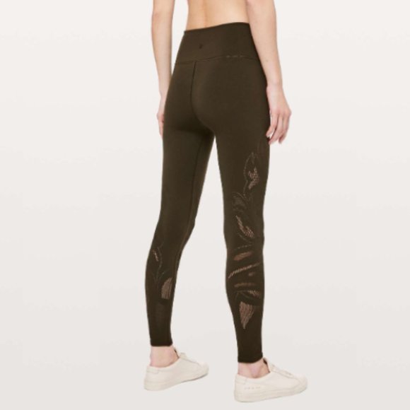 Lululemon Reveal Tight En Avante 26" Size 4 Olive Seamless High-Rise Leggings - Picture 1 of 9